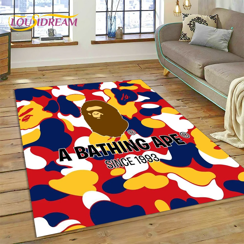 Commercial Printing For Sale - 3D-printen B-BAPE mode-tapijt voor slaapkamer, woonkamer,