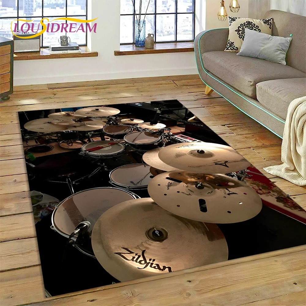 Commercial Printing For Sale - Drumstel Muziekinstrumenten Drumset Tapijt Tapijt voor
