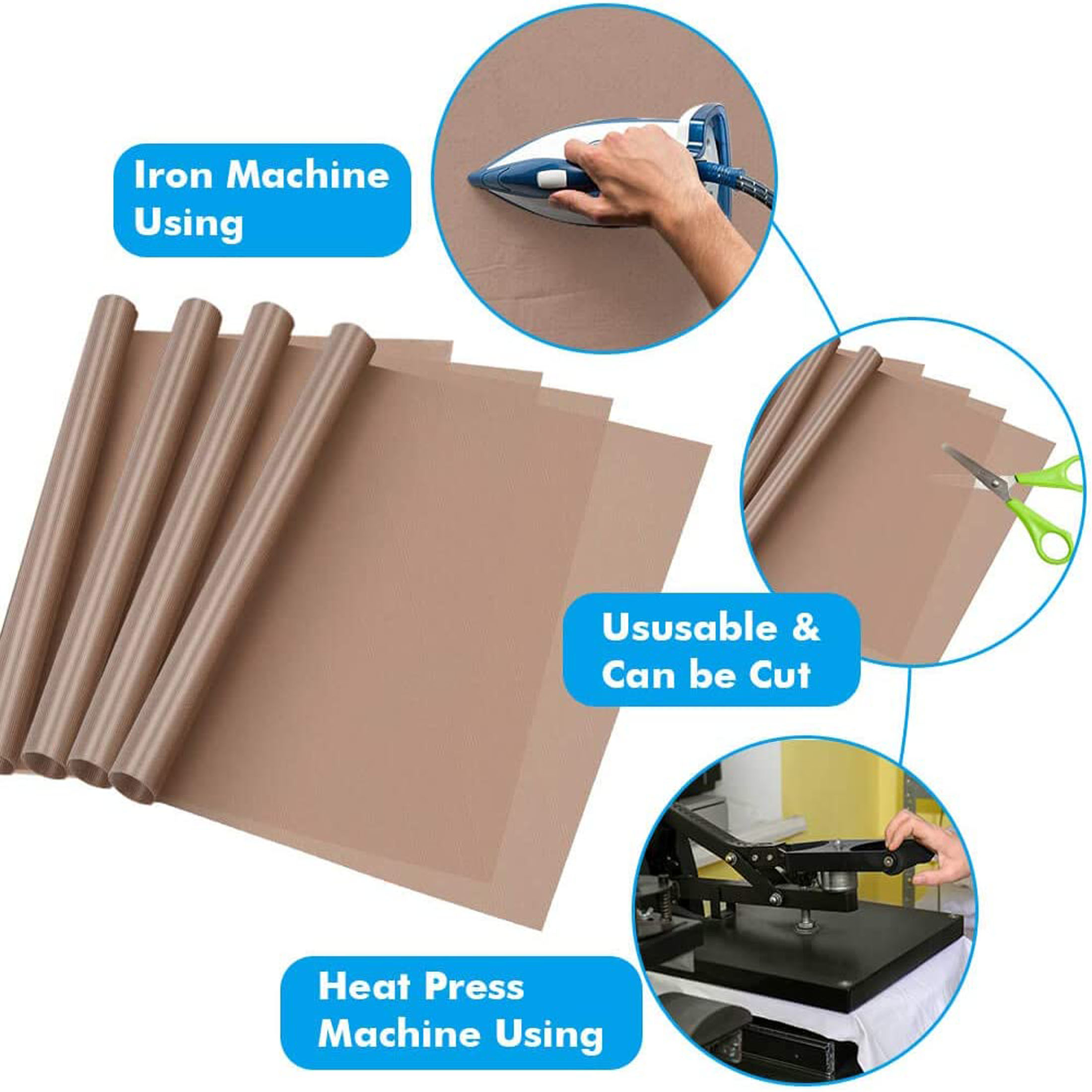 Polytetrafluorethyleenfolie wo - Heat Press Teflon Sheet recensie en prijs