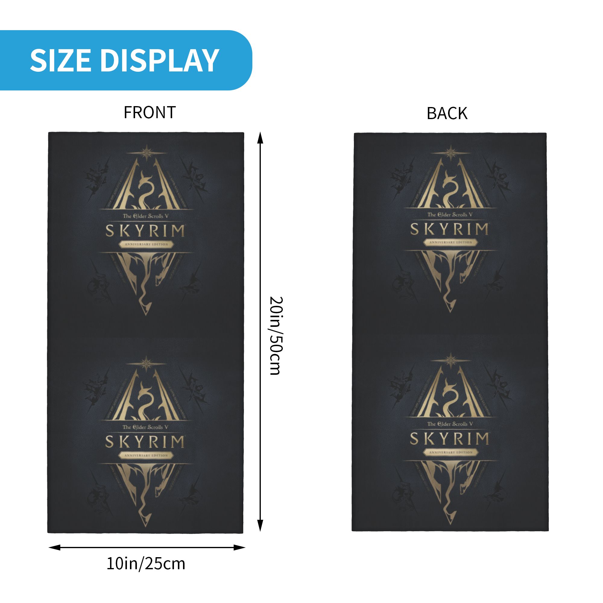 Aangepaste Skyrim Logo Bandana - Company Profile Printing recensie en prijs