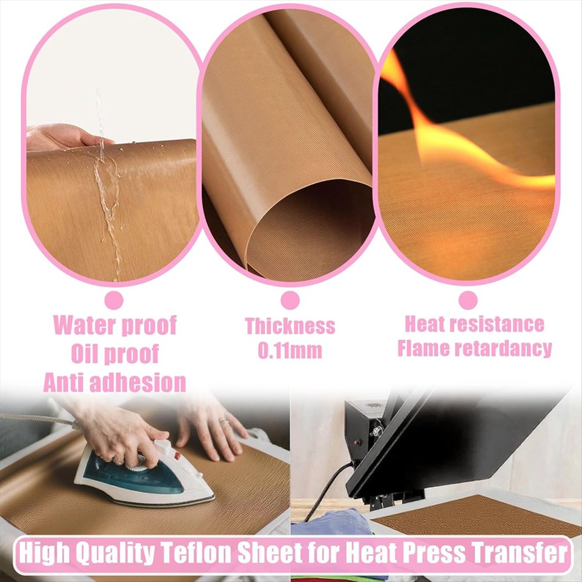 【GROOT VERKOOP】 1 set sublimat - Heat Press Teflon Sheet recensie en prijs