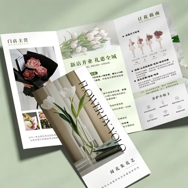 Op maat gemaakte reclamefolder - Commercial Printing Market recensie en prijs