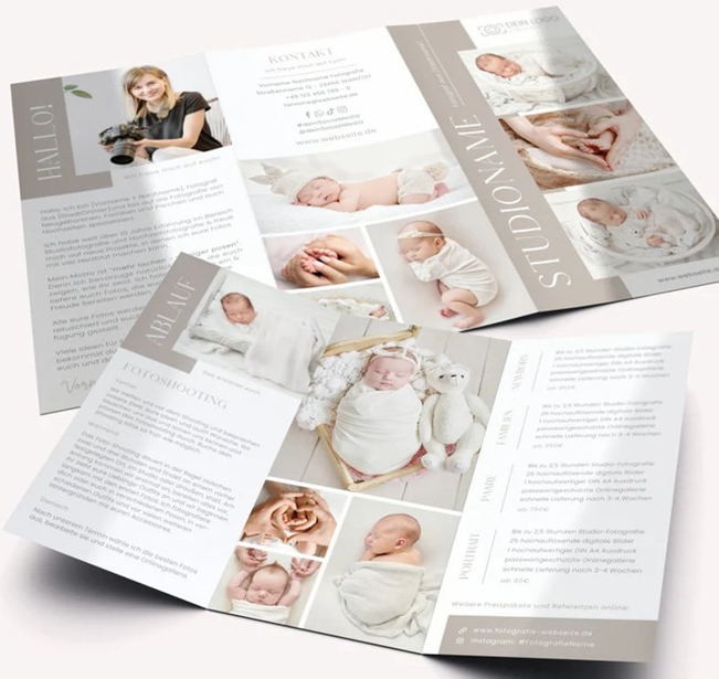 Op maat gemaakte reclamefolder - Commercial Printing Market recensie en prijs