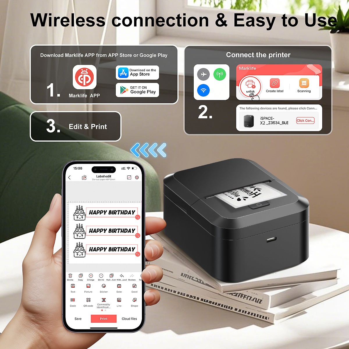 Marklife X2 draagbare thermisc - Commercial Printing Network recensie en prijs